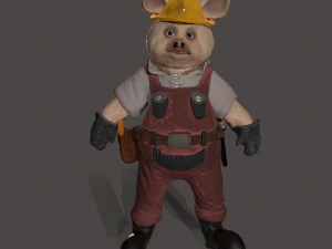 budowniczy świnki Model 3D