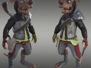 szczurzy bandyta Model 3D