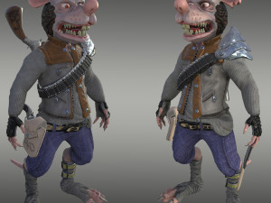 rat bandit Model 3D