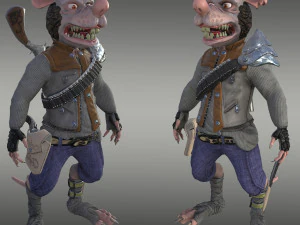 szczurzy bandyta Model 3D