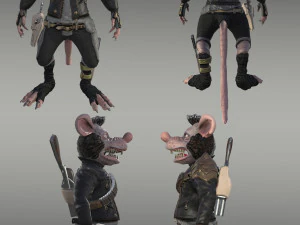 szczurzy bandyta Model 3D