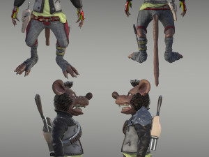rat bandit Model 3D
