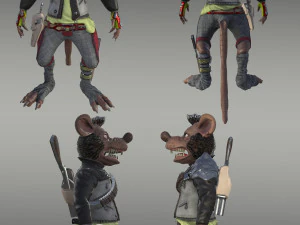 szczurzy bandyta Model 3D