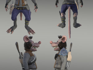 rat bandit Model 3D