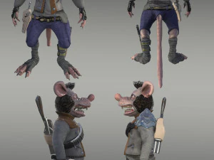 szczurzy bandyta Model 3D