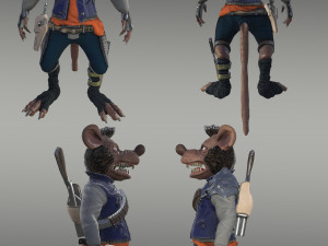 rat bandit Model 3D