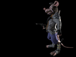 rat bandit Model 3D