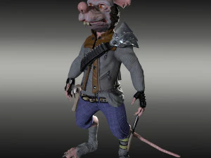 szczurzy bandyta Model 3D
