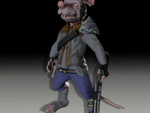 szczurzy bandyta Model 3D