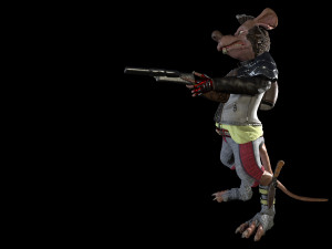 rat bandit Model 3D