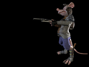 rat bandit Model 3D