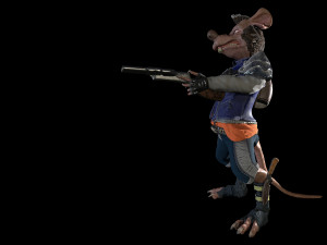 rat bandit Model 3D