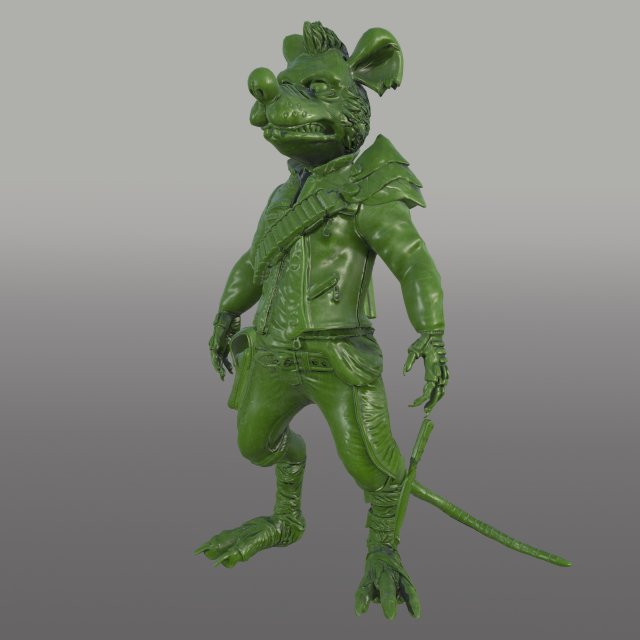 rat Modelo 3D .c4d .max .obj .3ds .fbx .stl .blend 