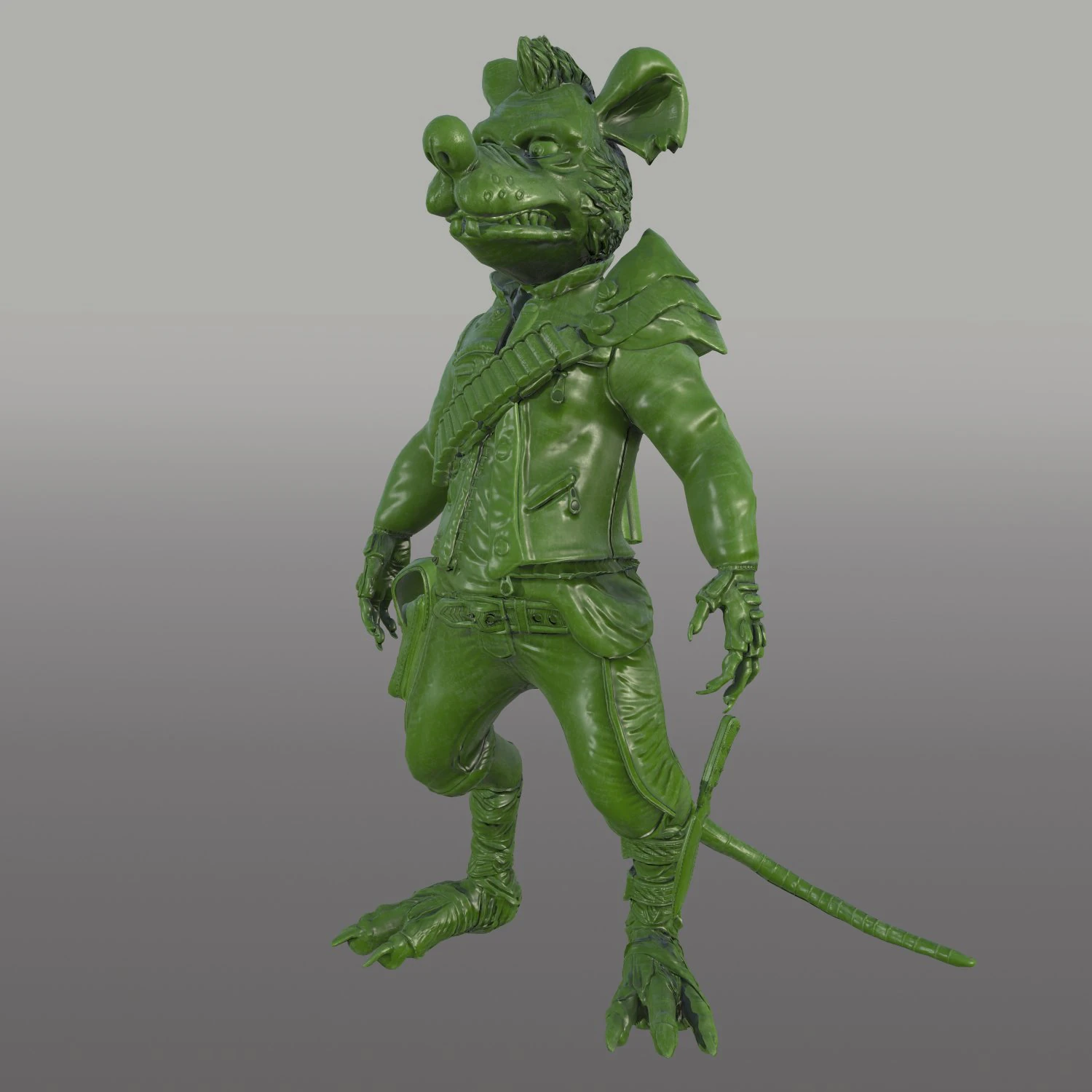 szczur Model 3D .c4d .max .obj .3ds .fbx .stl .blend 