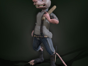bully rat 3Dモデル