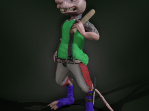 bully rat Model 3D