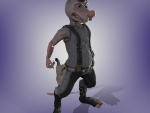 bully rat Model 3D
