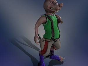 bully rat Model 3D