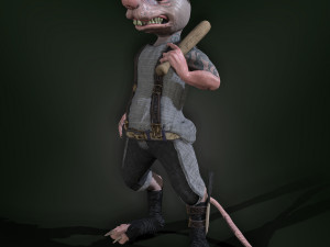 bully rat Model 3D