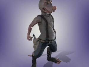 bully rat Model 3D