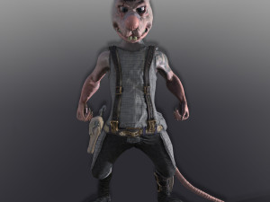bully rat Model 3D