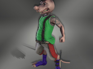 bully rat Model 3D