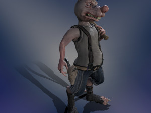 bully rat Model 3D