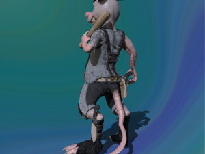 bully rat Model 3D