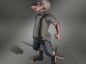 bully rat Model 3D