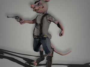bully rat Model 3D