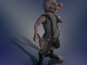 bully rat Model 3D