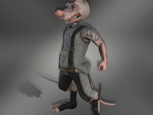 bully rat Model 3D