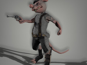 bully rat Model 3D