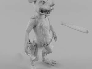 bully rat Model 3D