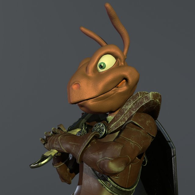 ant soldier 3D Model .c4d .max .obj .3ds .fbx .stl .blend 