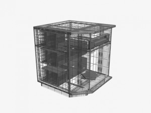 tv tables with two glass doors Modèle 3D