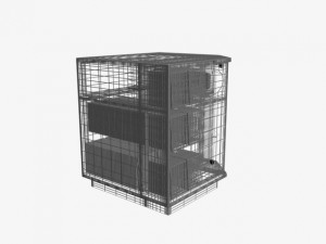 tv tables with two glass doors Modèle 3D