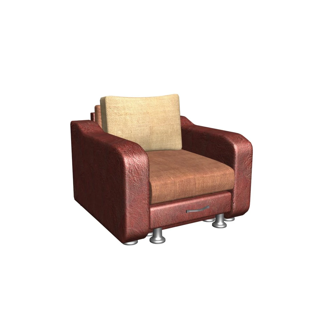 leather chair 3D Model .c4d .max .obj .3ds .fbx .stl .blend 