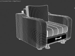 leather chair Model 3D