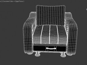 leather chair Model 3D