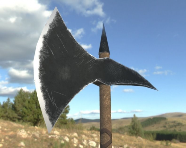 battle axe Modelo 3D .c4d .max .obj .3ds .fbx .stl .blend 
