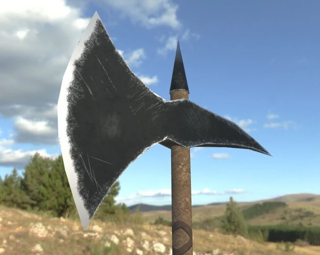 battle axe 3D Model .c4d .max .obj .3ds .fbx .stl .blend 