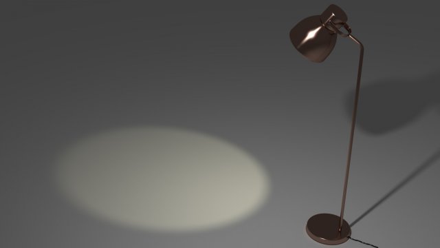 hektar standing lamp Model 3D .c4d .max .obj .3ds .fbx .stl .blend 