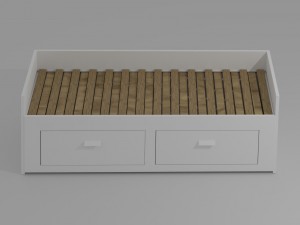 brimnes divan Model 3D