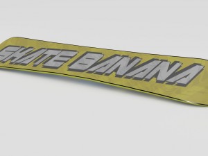 skate banana snowboard 3D-Modell