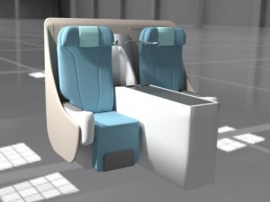 first class seat 3D Model