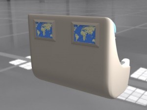 first class seat Model 3D