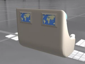 first class seat 3D Model