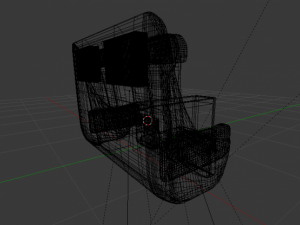 first class seat Model 3D