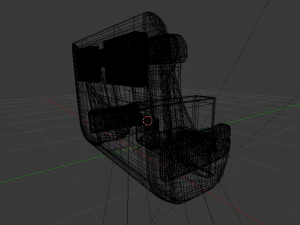 first class seat 3D Model